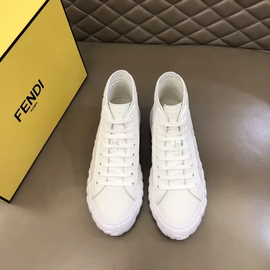 Fendi Flow High Tops Sneakers White 7E1424