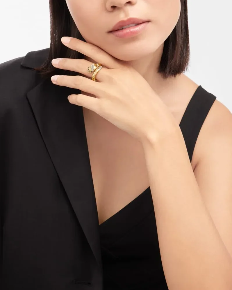 Bvlgari Serpenti Tubogas Ring Yellow Gold