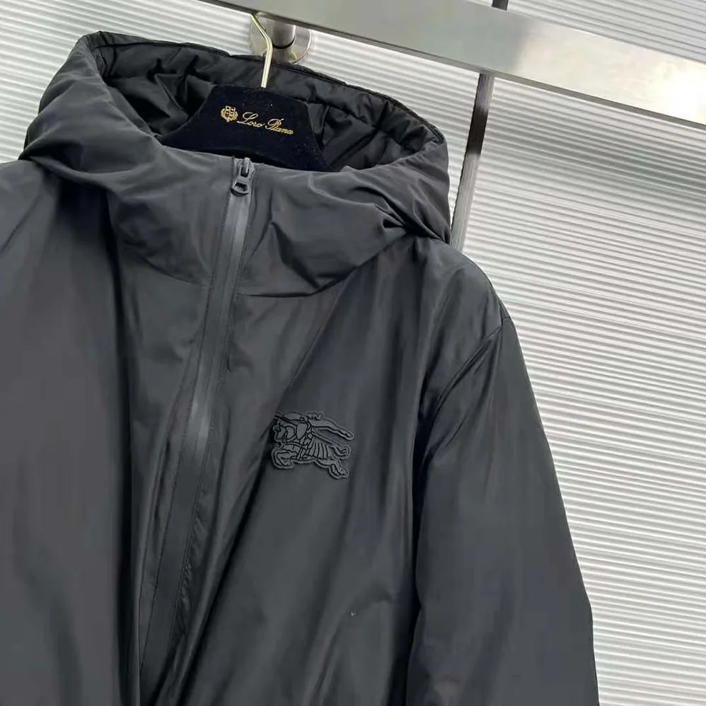 Burberry EKD Hooded Jacket for Men in Black