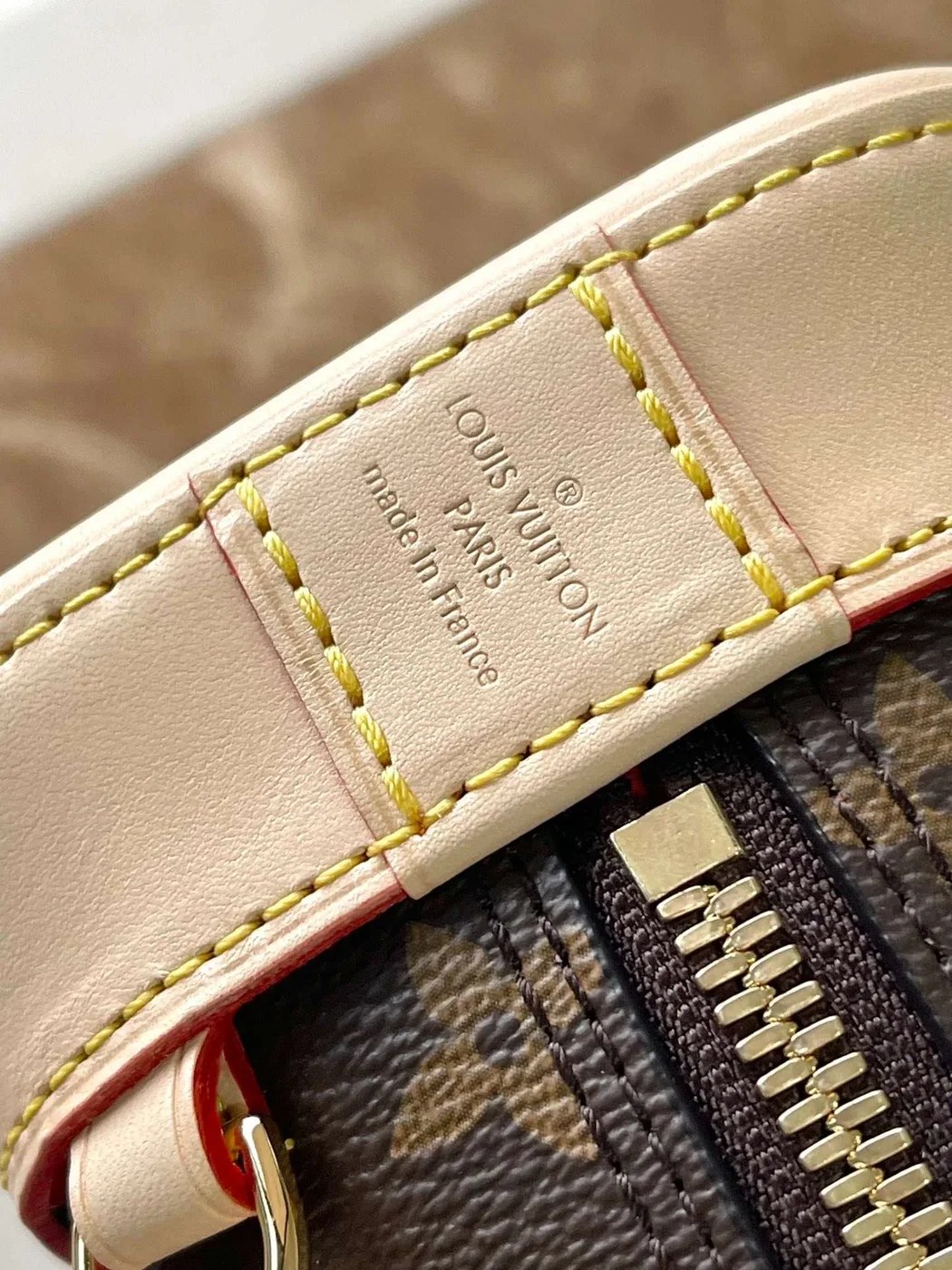 Louis Vuitton Alma Top Handle Bag in Brown Gold Hardware Louis Vuitton Alma Top Handle Bag in Brown Gold Hardware