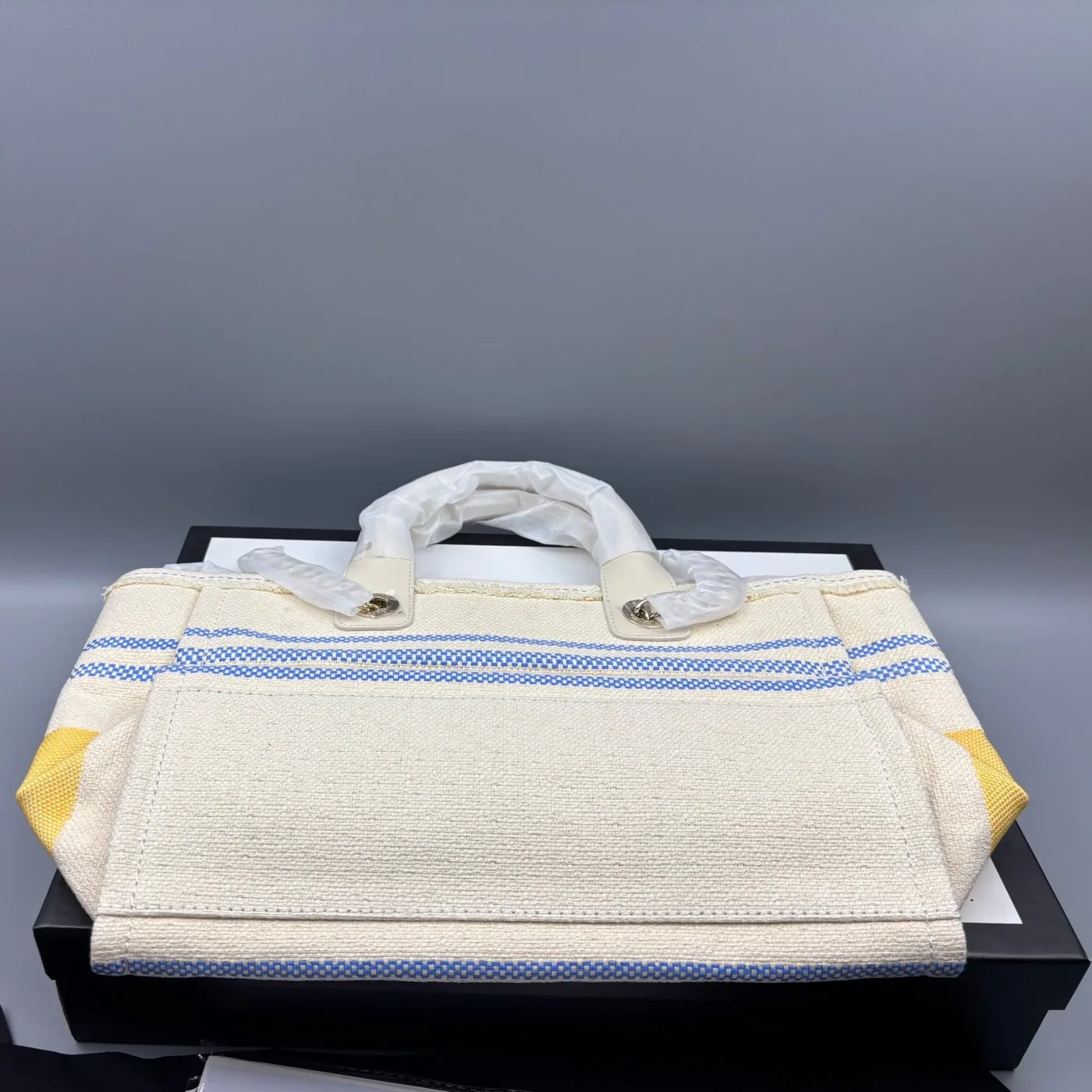 Chanel Deauville Large Tote Bag in Sand Gold Hardware