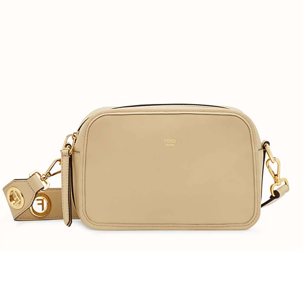 Fendi Camera Case Leather Bag for Women in Sandy Fendi Camera Case Leather Bag for Women in Sandy