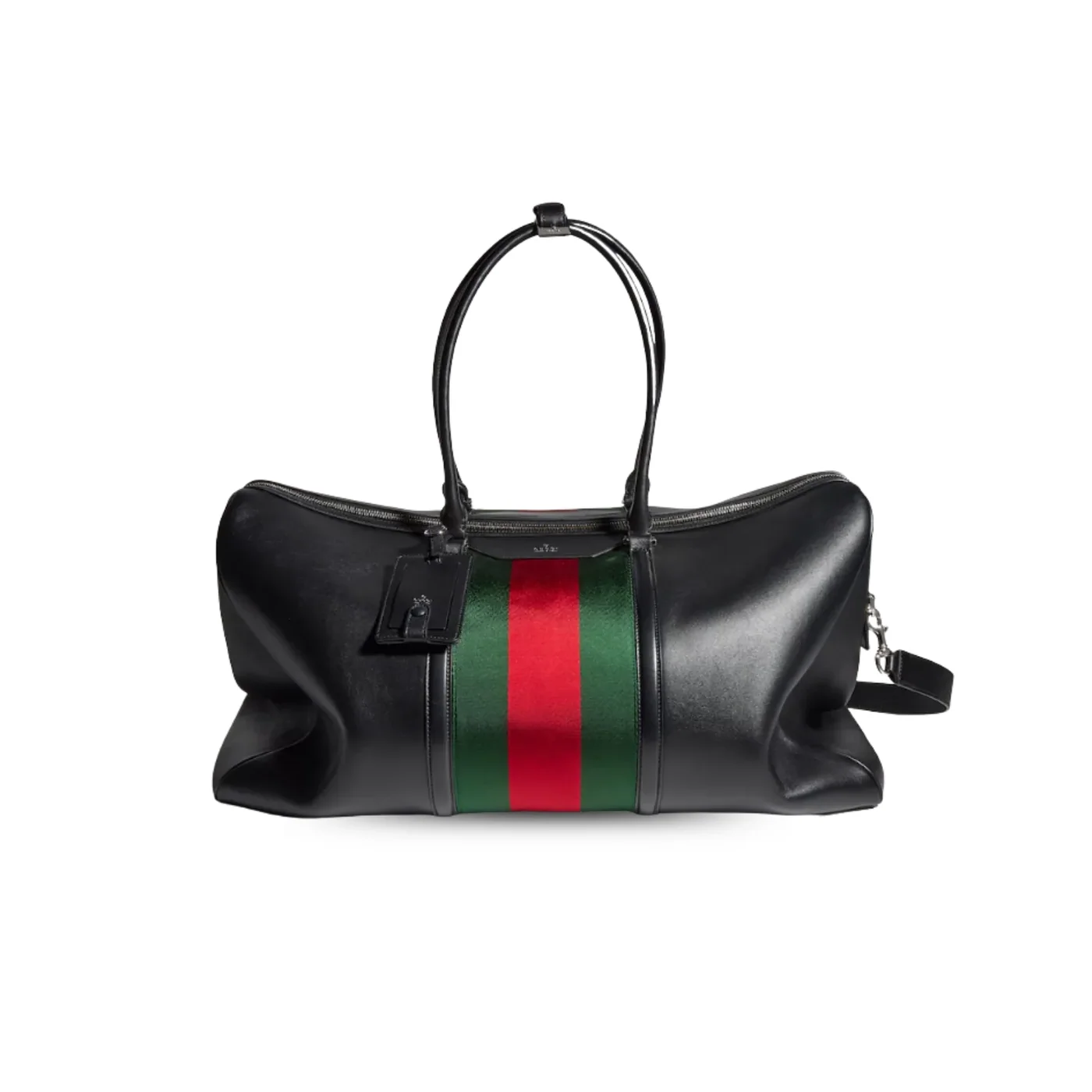 Gucci Mega Web Trademark Large Duffle Bag in Black Palladium Hardware Gucci Mega Web Trademark Large Duffle Bag in Black Palladium Hardware