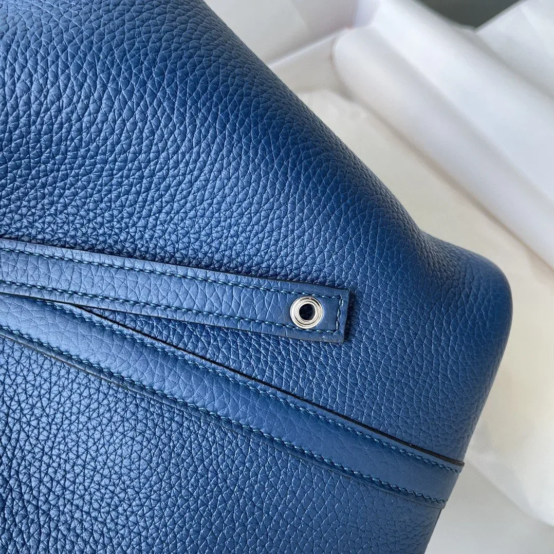 Hermes Picotin Lock 18 Bag Navy Blue Hermes Picotin Lock 18 Bag Navy Blue