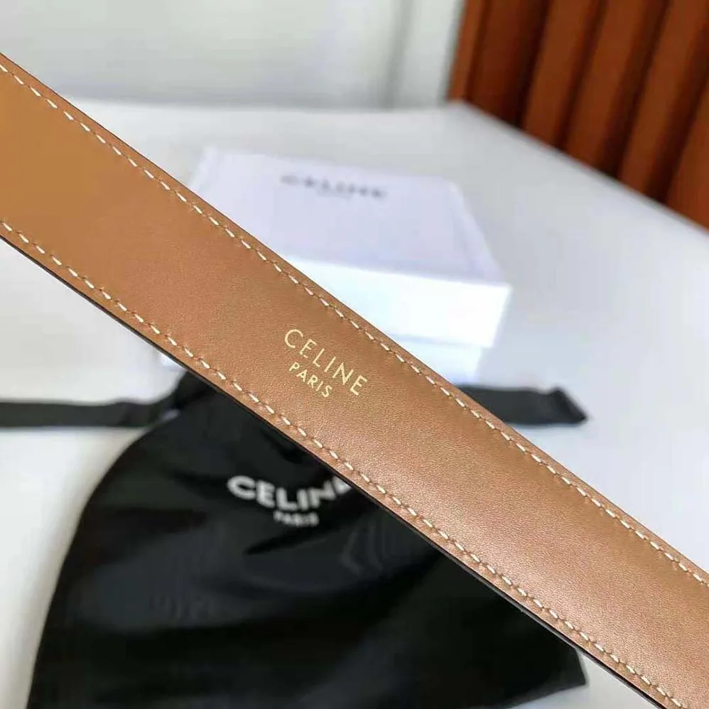 Celine Medium Triomphe Belt in Triomphe Canvas and Calfskin for Women Celine Medium Triomphe Belt in Triomphe Canvas and Calfskin for Women