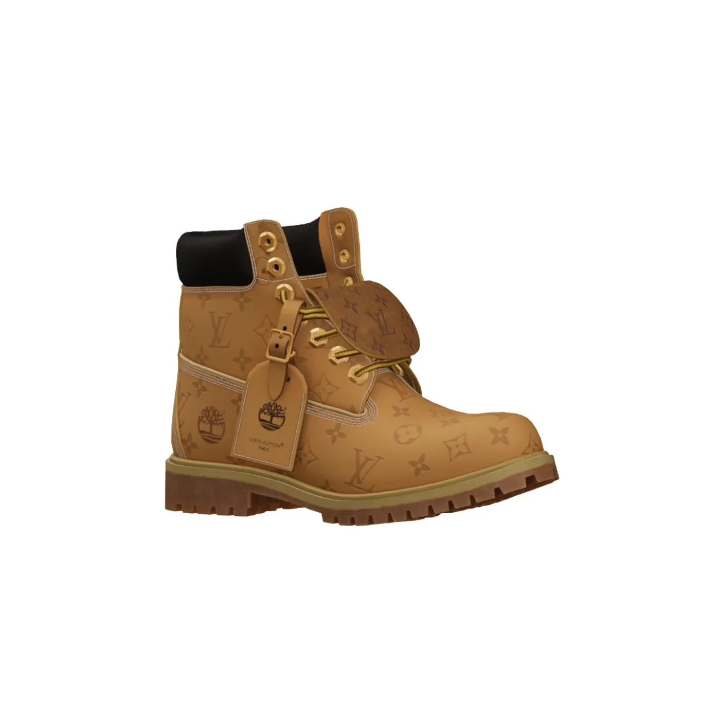 Louis Vuitton x Timberland 6-In Ankle Boots Beige 1AD72T