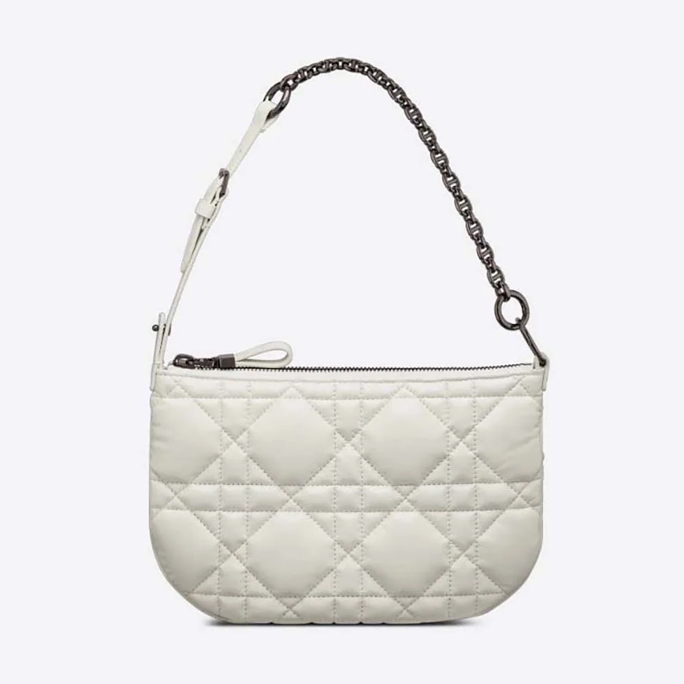 Dior Mini Dior Caro Tulip Bag Latte Quilted Macrocannage Calfskin for Women Dior Mini Dior Caro Tulip Bag Latte Quilted Macrocannage Calfskin for Women