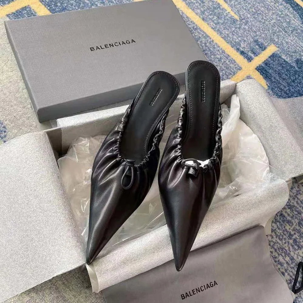 Balenciaga Scrunch Knife 40mm Mule in Black for Women