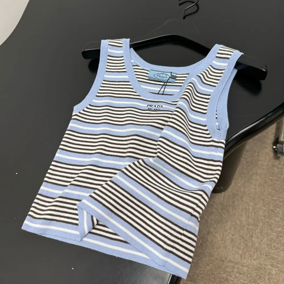 Prada Cotton Knit Tank Top for Women Prada Cotton Knit Tank Top for Women