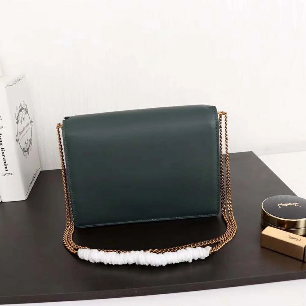 Saint Laurent YSL Cassandra Monogram Clasp Bag Smooth for Women in Green Saint Laurent YSL Cassandra Monogram Clasp Bag Smooth for Women in Green