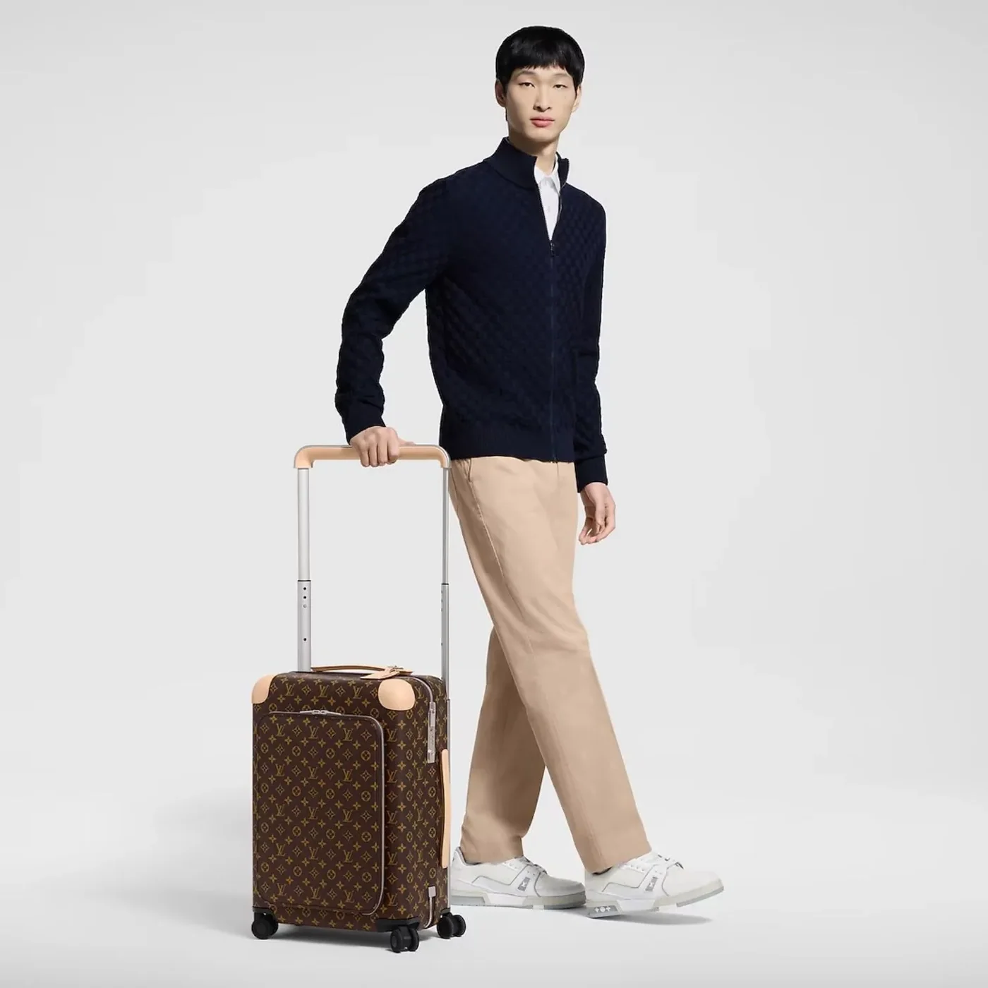 Louis Vuitton Horizon Business Suitcase in Brown Champagne Hardware