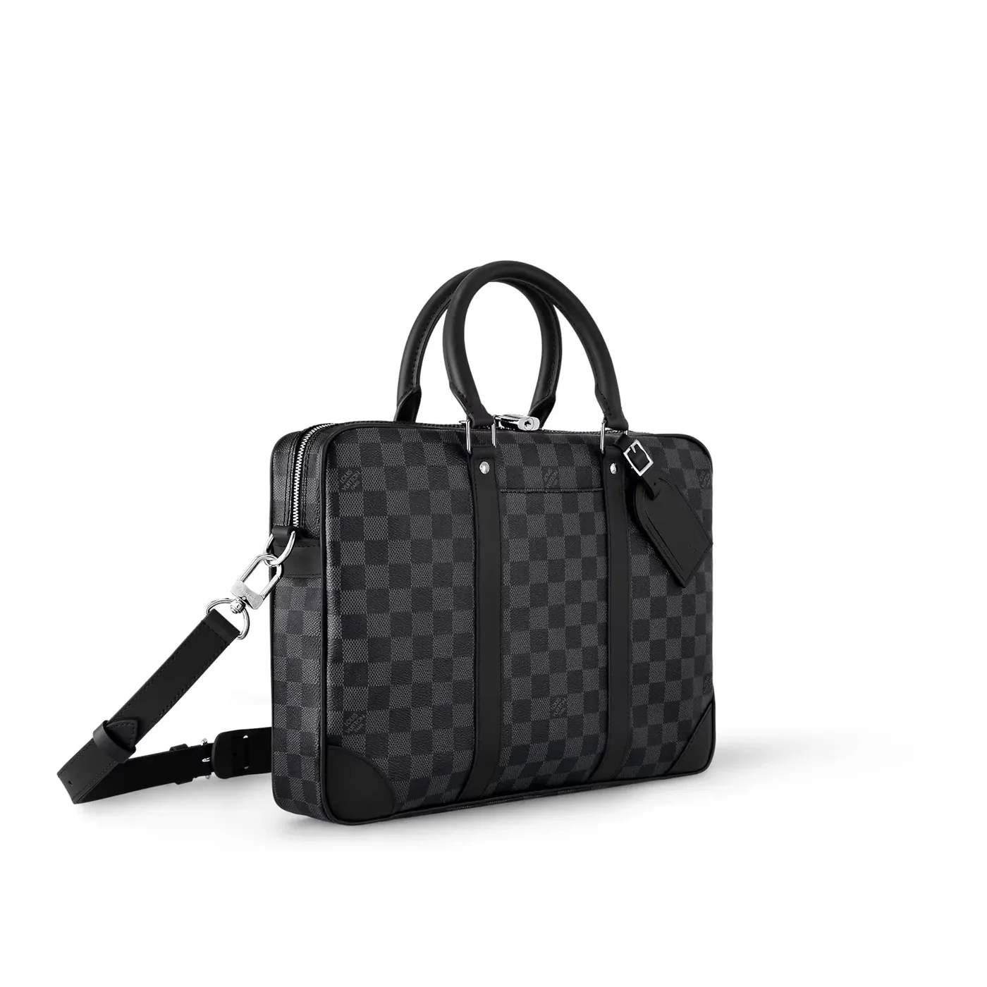 Louis Vuitton Porte-Documents Voyage PM Bag Black / Louis Vuitton Porte-Documents Voyage PM Bag Black /
