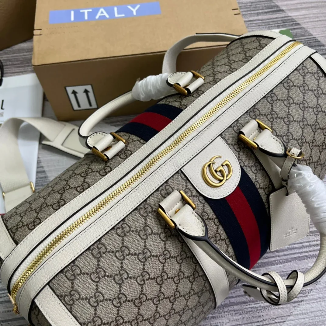 Gucci Ophidia Medium Duffle Bag Beige /