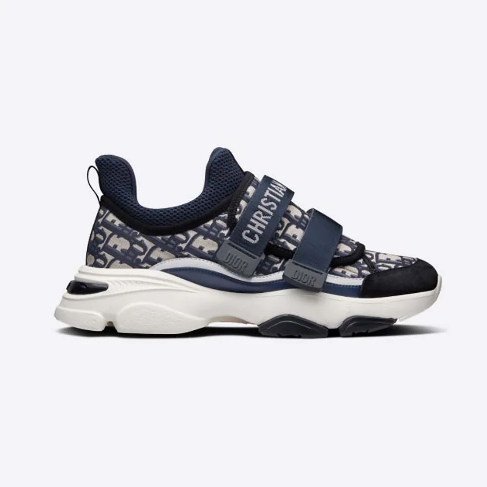 Dior D-Wander Sneaker Deep Blue Dior Oblique Technical Fabric for Women