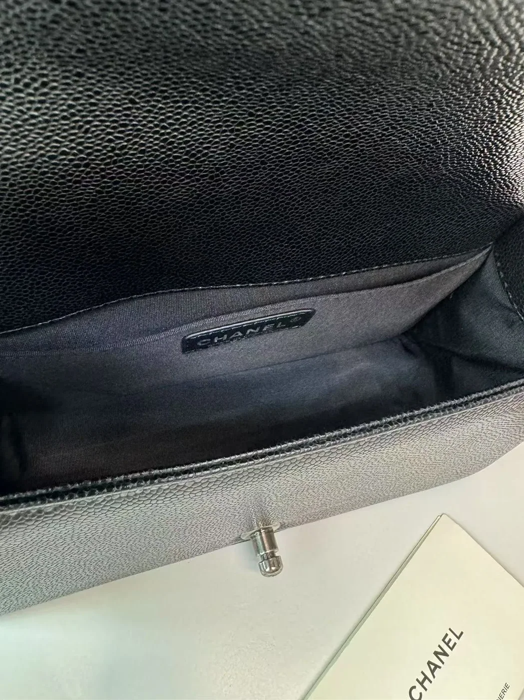 Chanel Boy Medium Crossbody Bag in Black Palladium Hardware