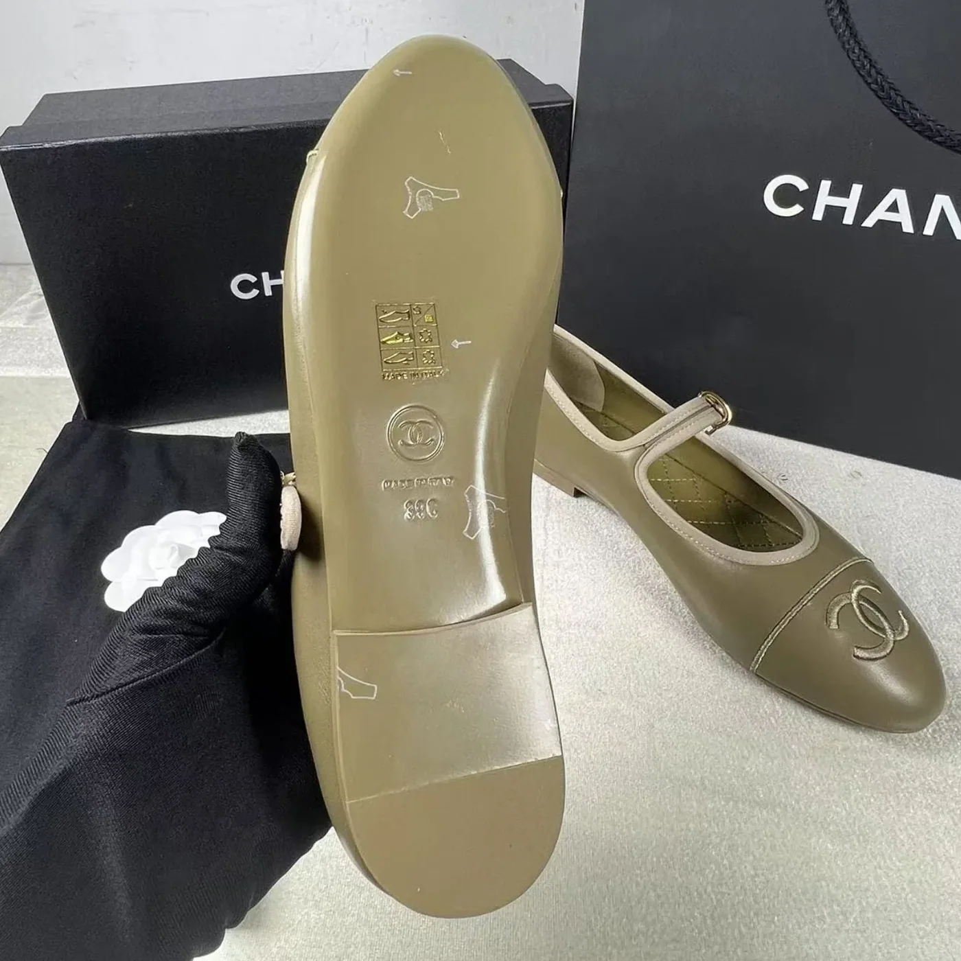 Chanel Mary Janes 24SS Dark Beige Chanel Mary Janes 24SS Dark Beige