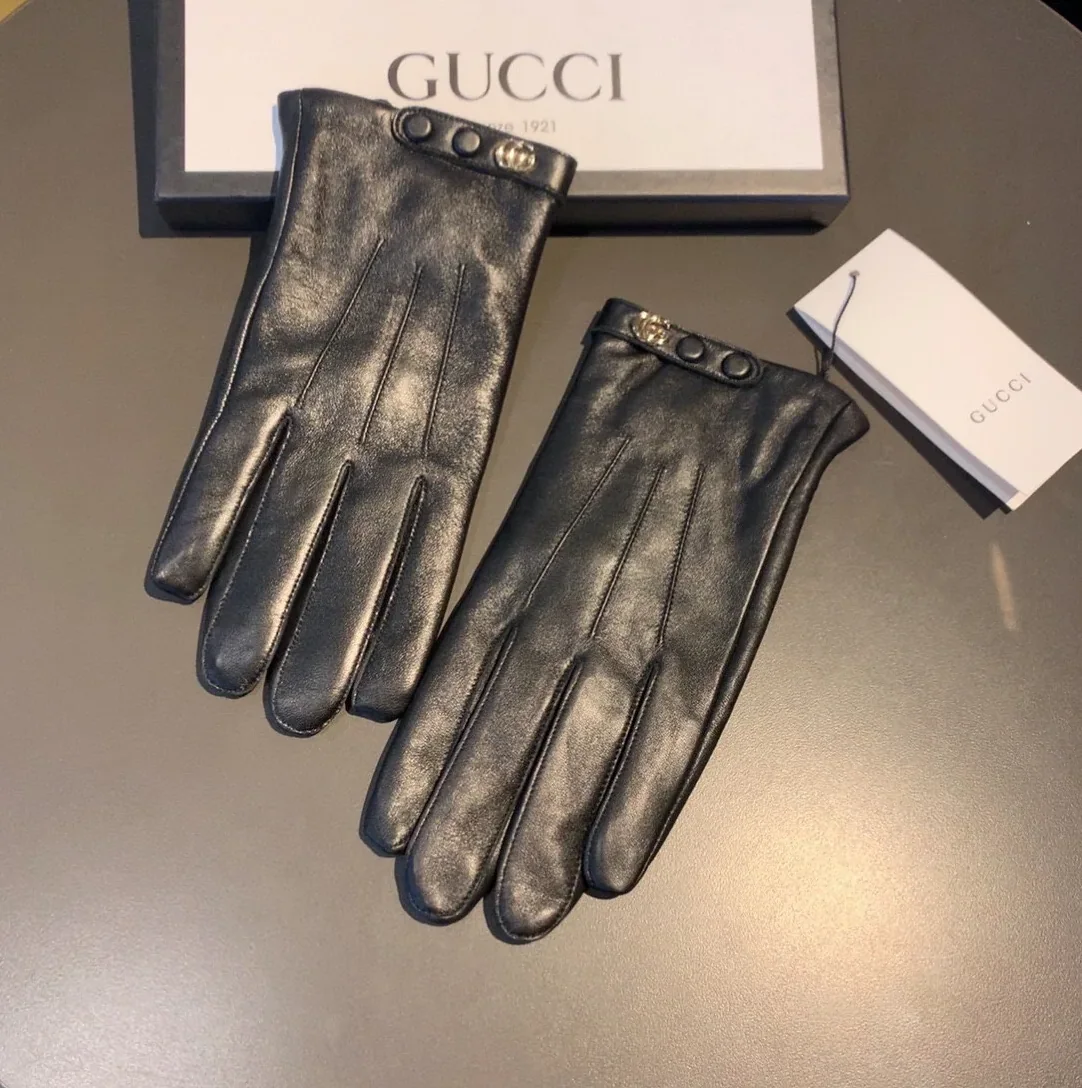 Gucci Gloves With Double G Motif In Black