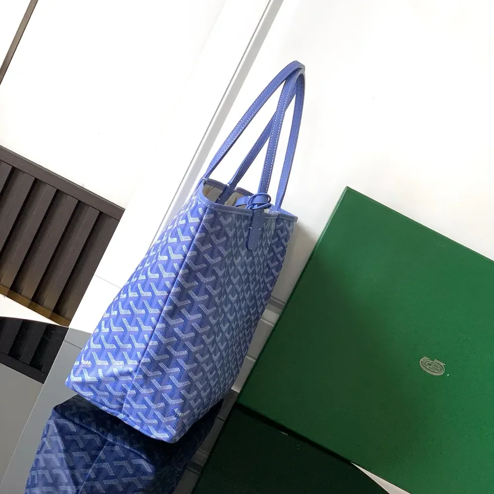 Goyard Saint Louis GM Bag for Women in Blue Goyard Saint Louis GM Bag for Women in Blue