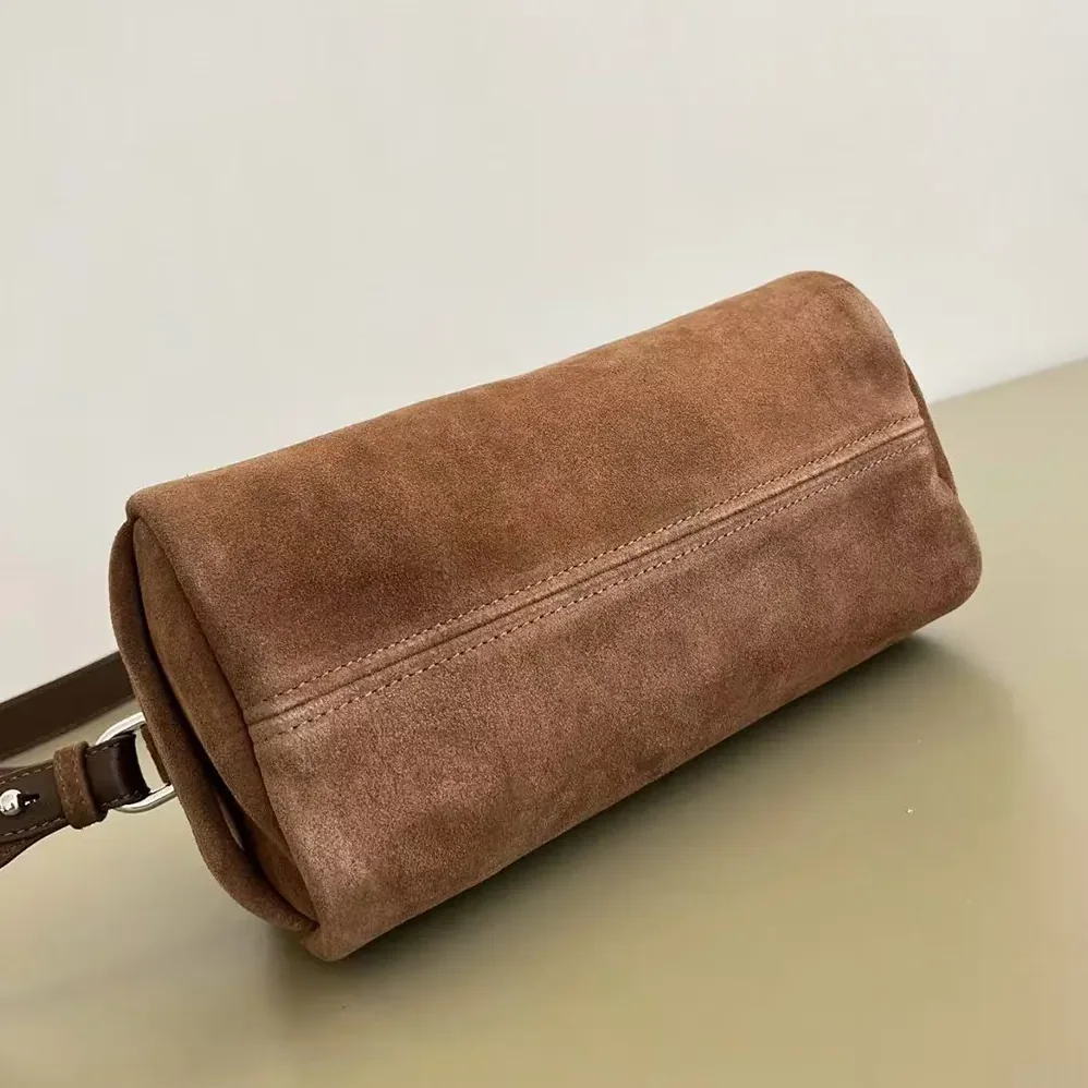 Prada Suede Leather Shoulder Bag for Unisex in Coffee Prada Suede Leather Shoulder Bag for Unisex in Coffee