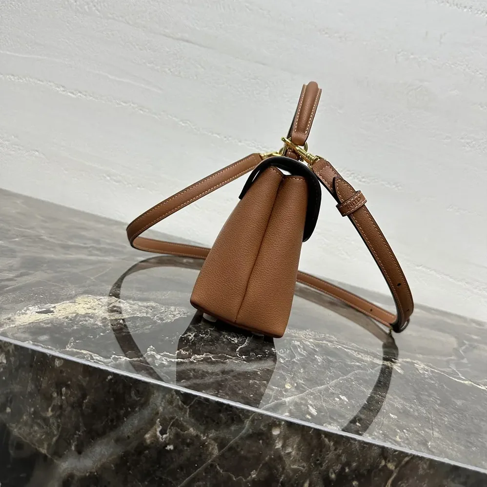 Celine Teen Nino Bag in Smooth Satinated Calfskin for Women in Brown