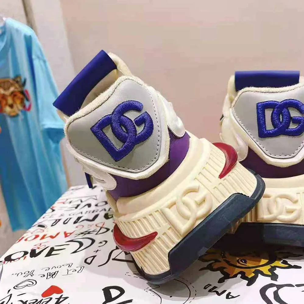 Dolce Gabbana D&G Mixed-Material Airmaster Sneakers for Unisex in Yellow