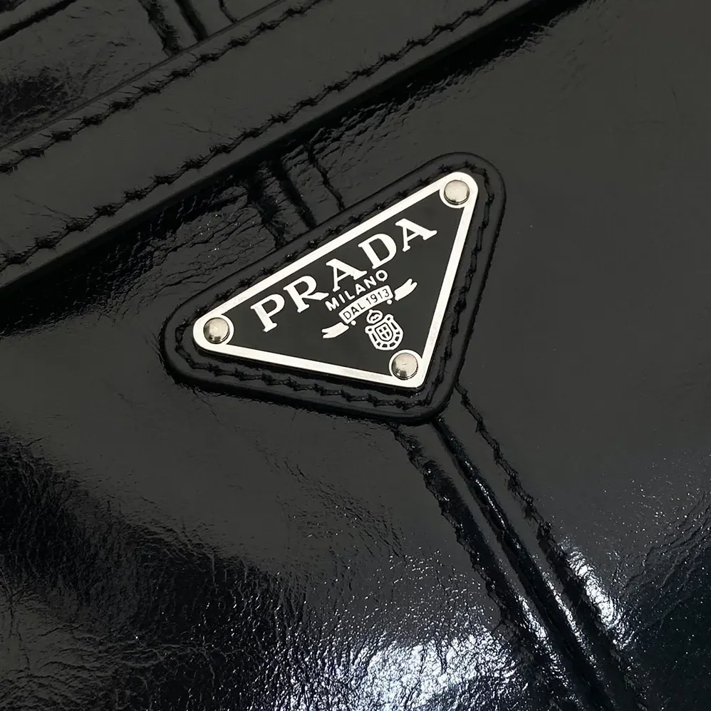 Prada Bonnie Leather Tote Bag for Unisex