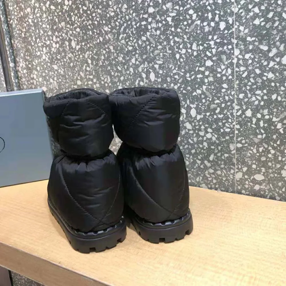 Prada Padded Nylon Booties for Women in Black Prada Padded Nylon Booties for Women in Black