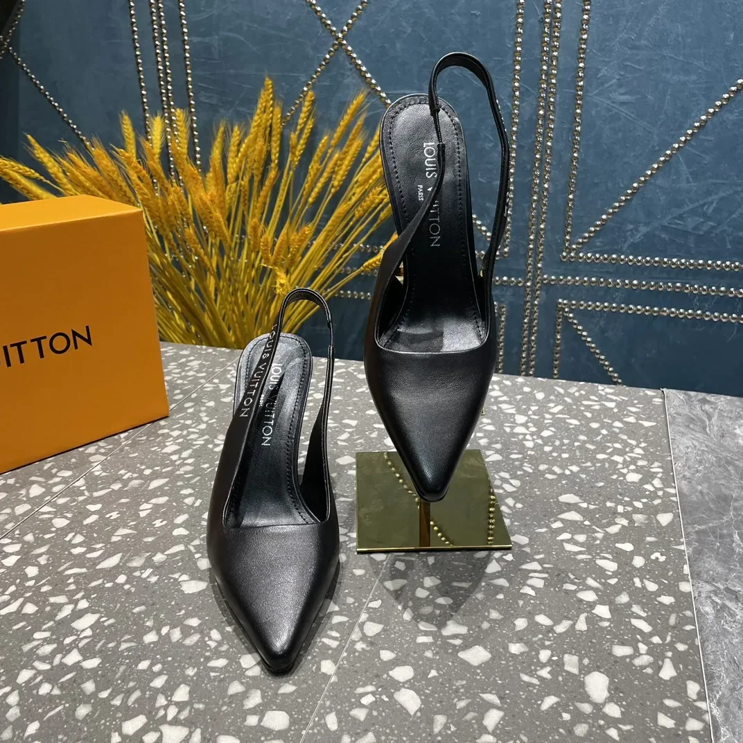 Louis Vuitton Sparkle Slingback Pump Beige 1AB1GQ