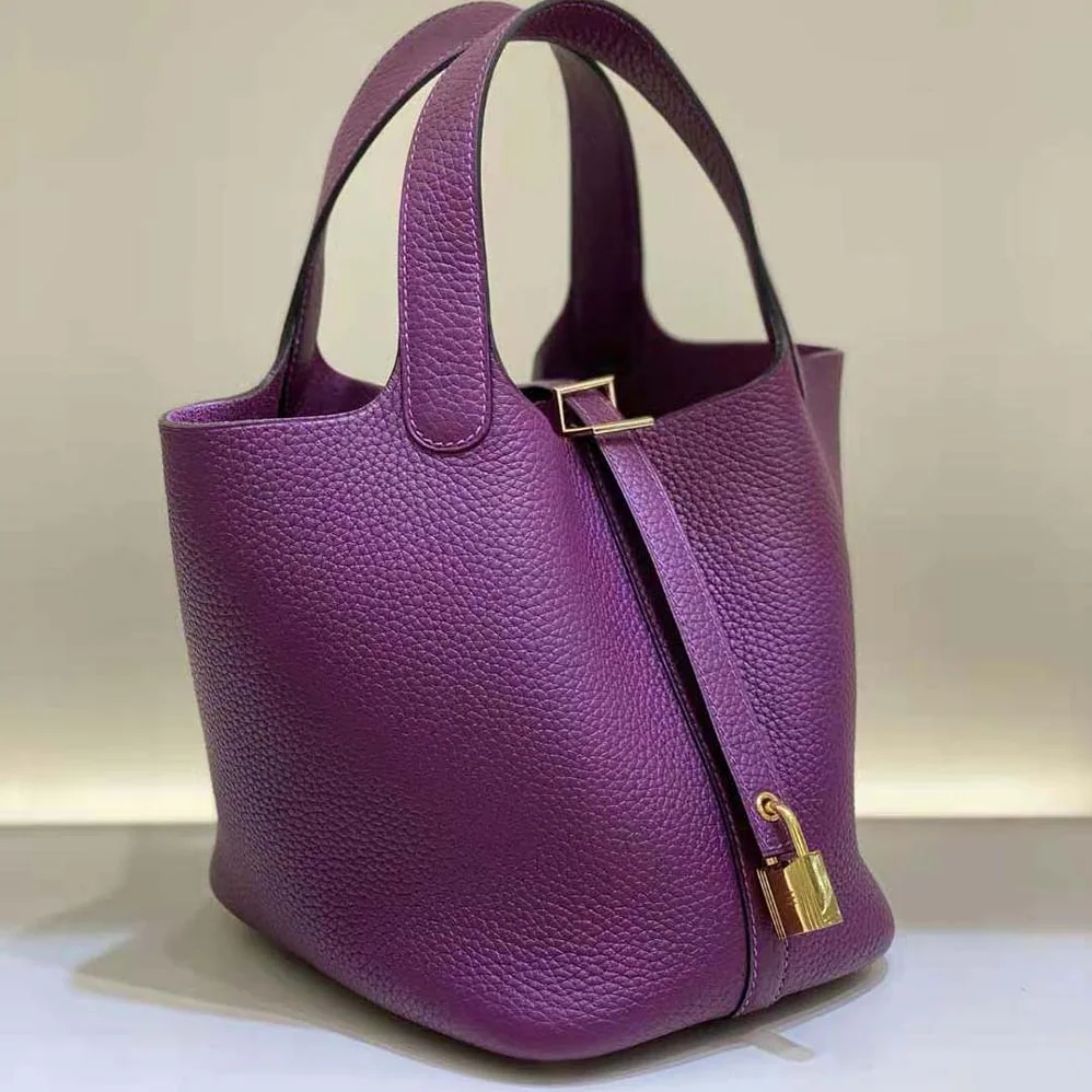 Hermes Picotin Lock 18cm in Clémence leather for Women in Purple