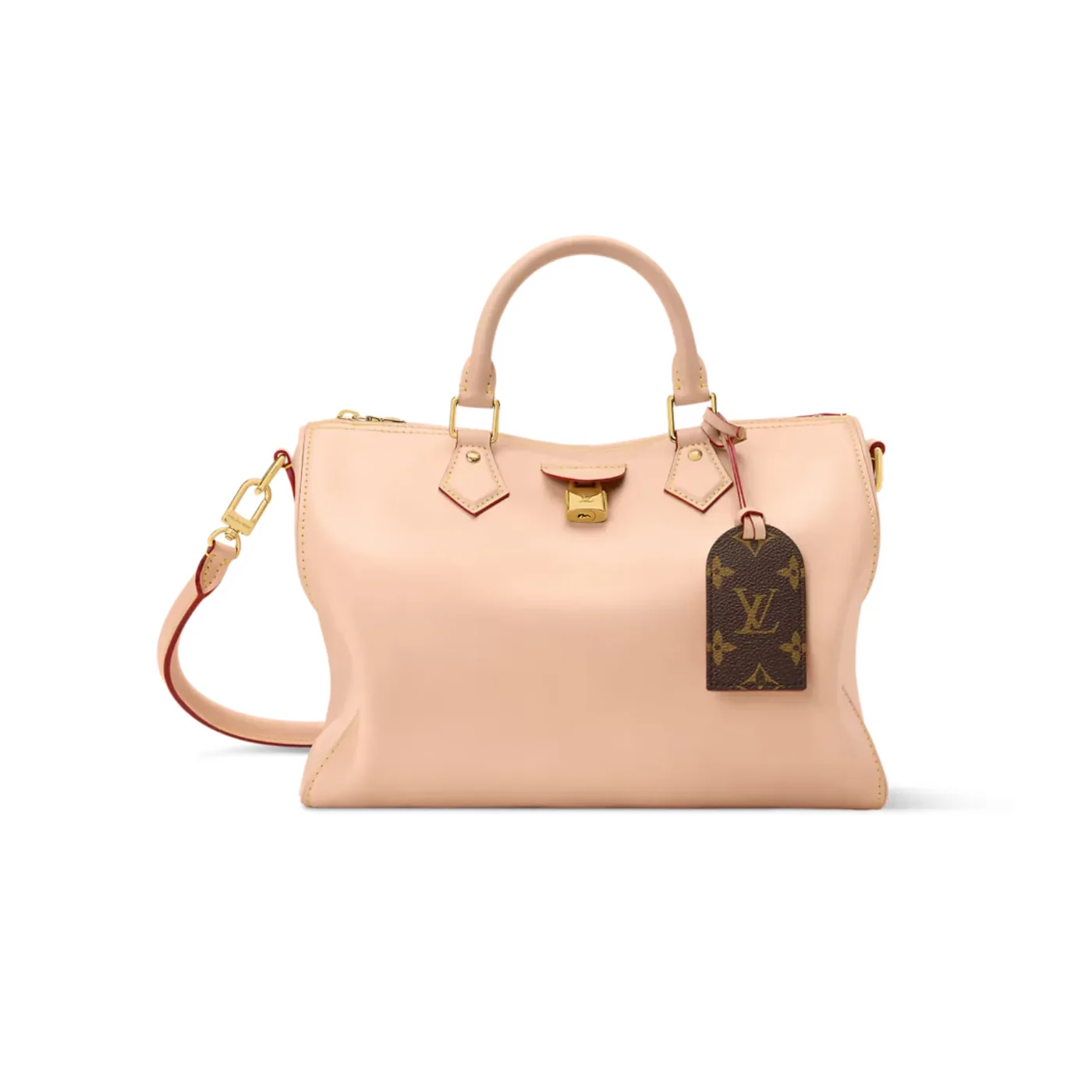Louis Vuitton Speedy Soft 30 Top Handle Bag in Beige Gold Hardware
