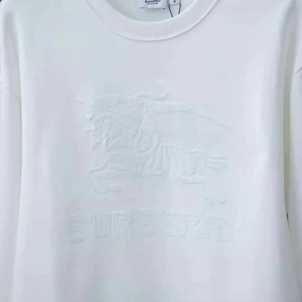 Burberry EKD Cotton Sweatshirt for Men in White