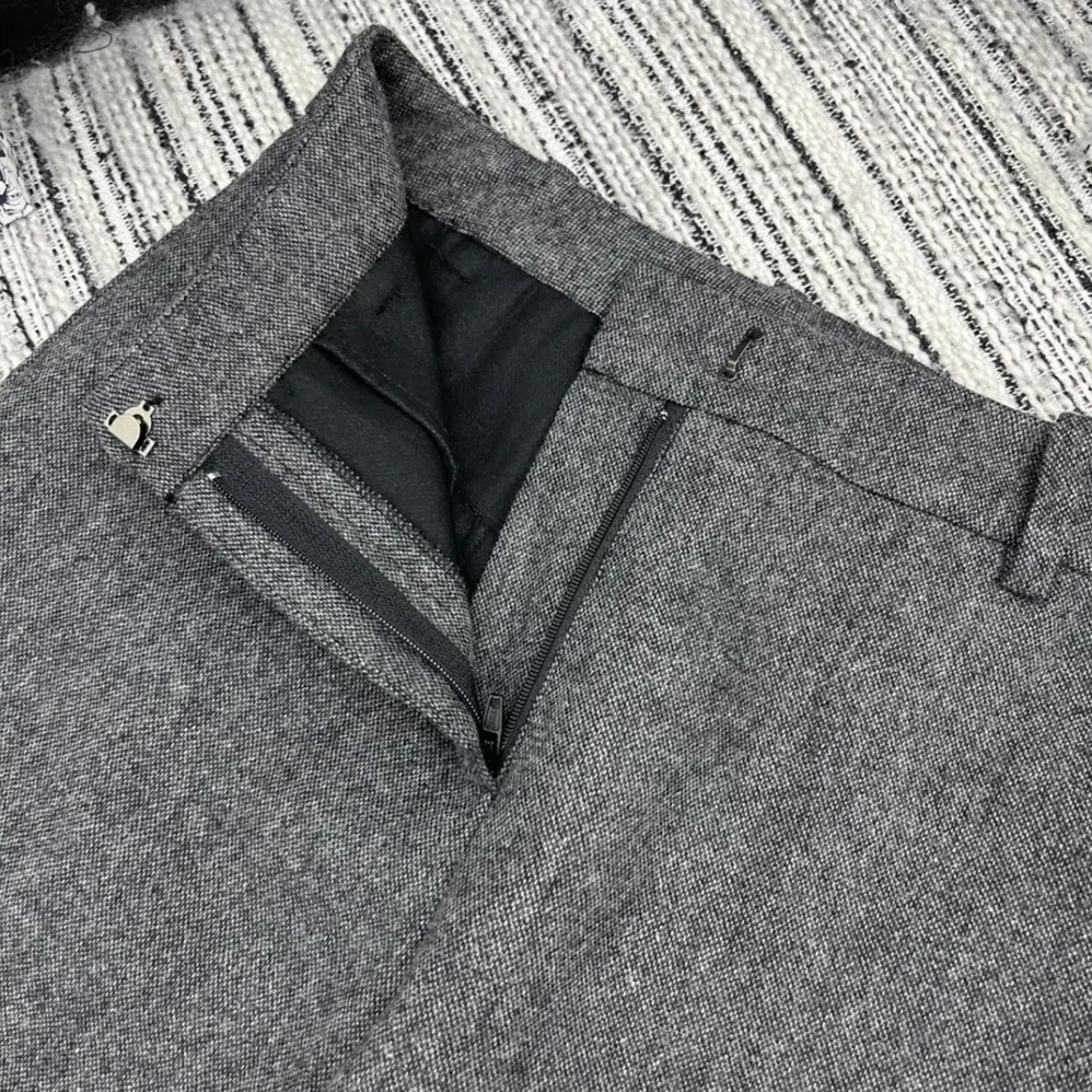 Dior Pants Gray Virgin Wool Tweed for Women Dior Pants Gray Virgin Wool Tweed for Women