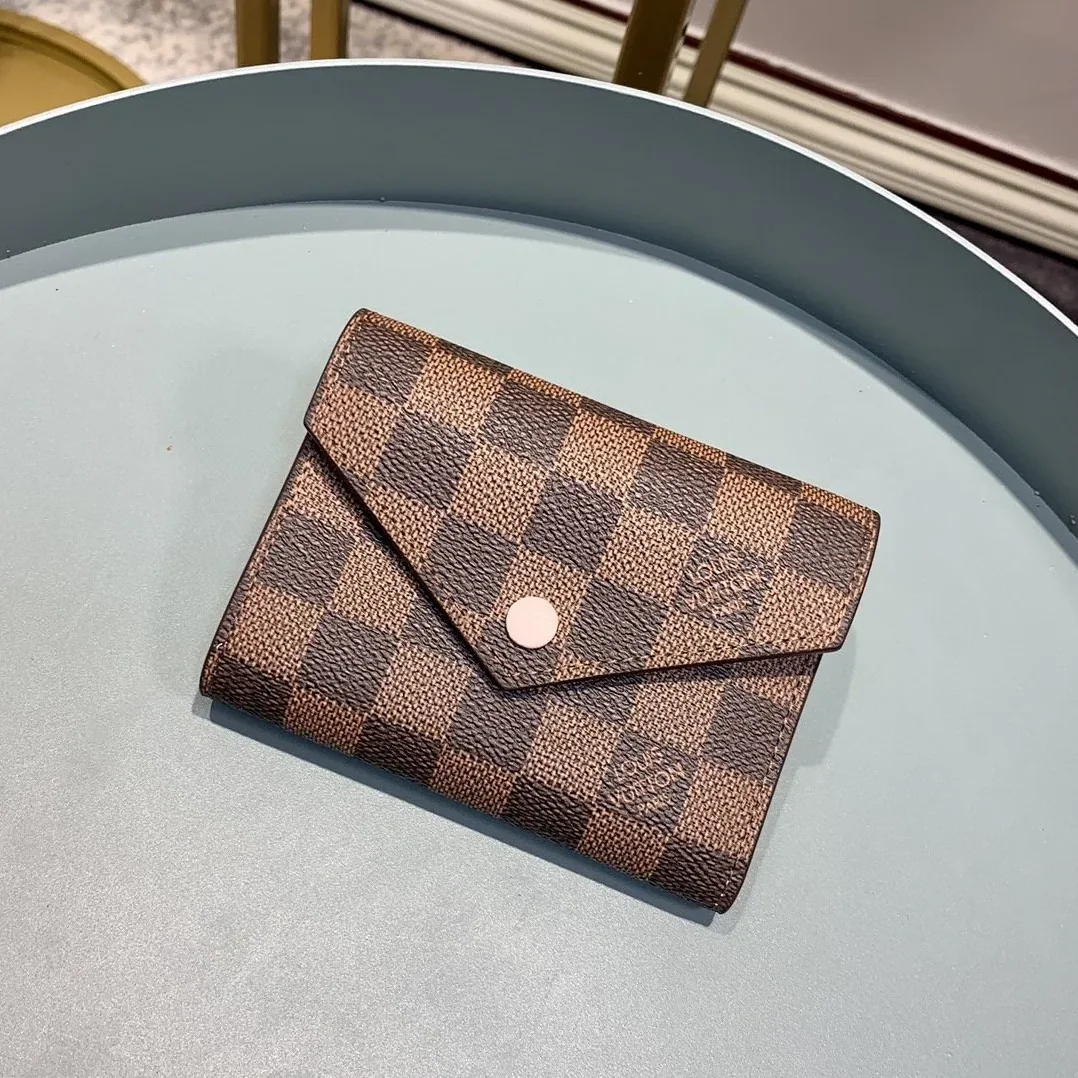 Louis Vuitton Victorine Wallet Damier Ebene Rose Ballerine Pink Louis Vuitton Victorine Wallet Damier Ebene Rose Ballerine Pink