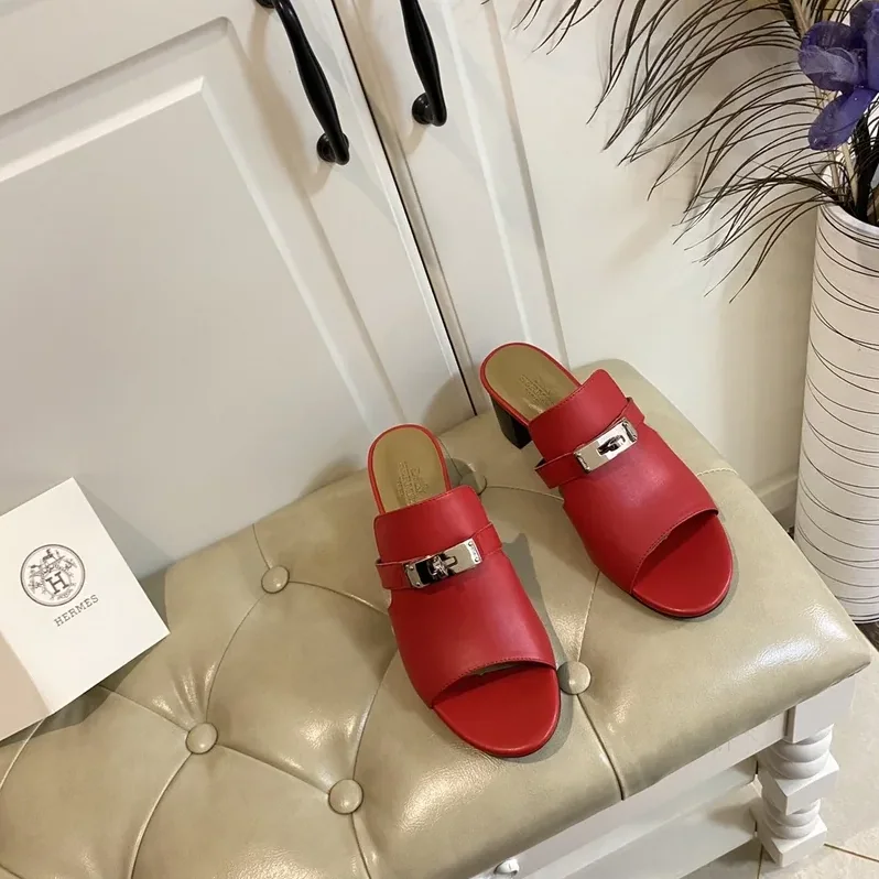 Hermes Candy Sandal Red , Shoes for Women