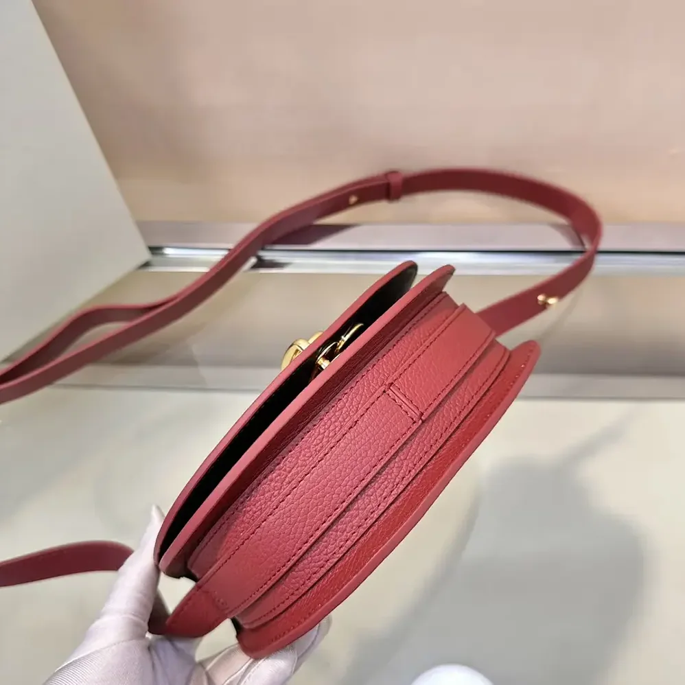 Burberry Mini Rocking Horse Bag for Women in Maroon Burberry Mini Rocking Horse Bag for Women in Maroon
