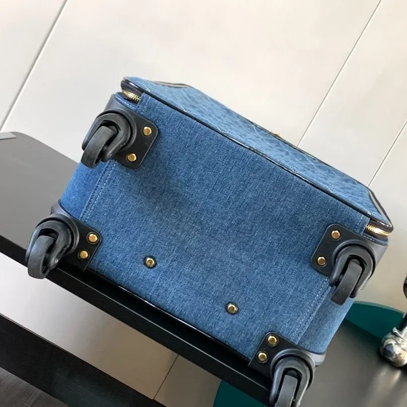 Chanel Classic Diamond in Quilted Suitcase Blue /