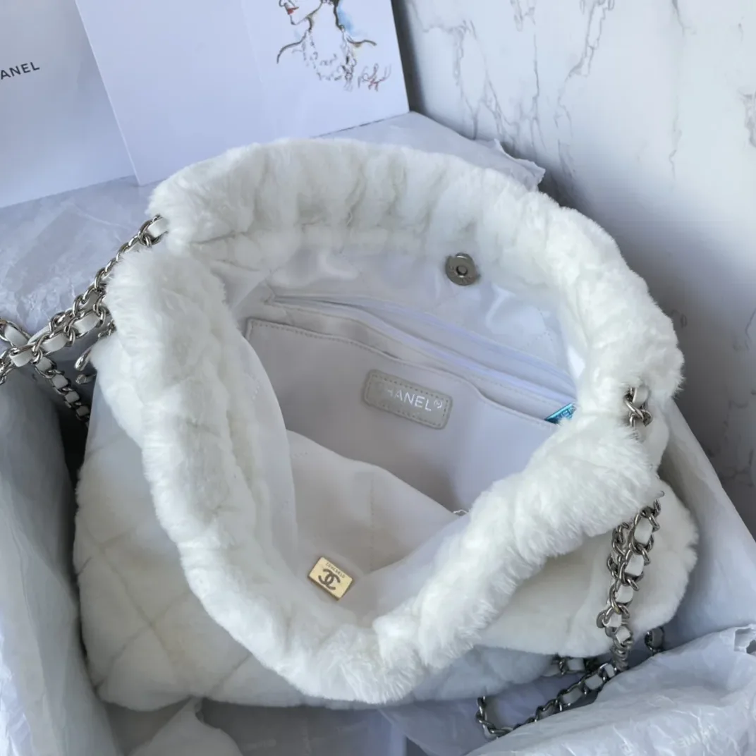 Chanel Large Backpack in White Silver Hardware Chanel Large Backpack in White Silver Hardware