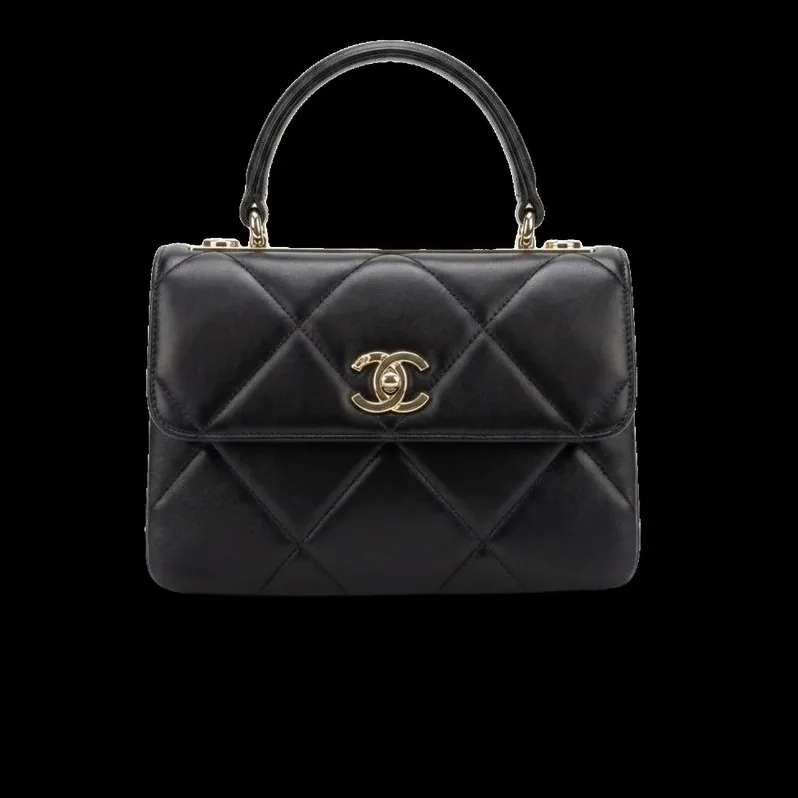 Chanel CC Shoulder Bag in Black Gold Hardware Chanel CC Shoulder Bag in Black Gold Hardware