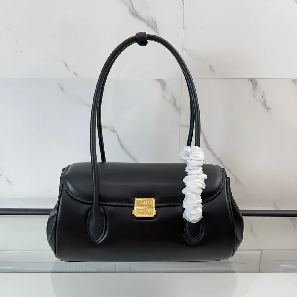 Miu Miu Leather Shoulder Bag for Women in Black