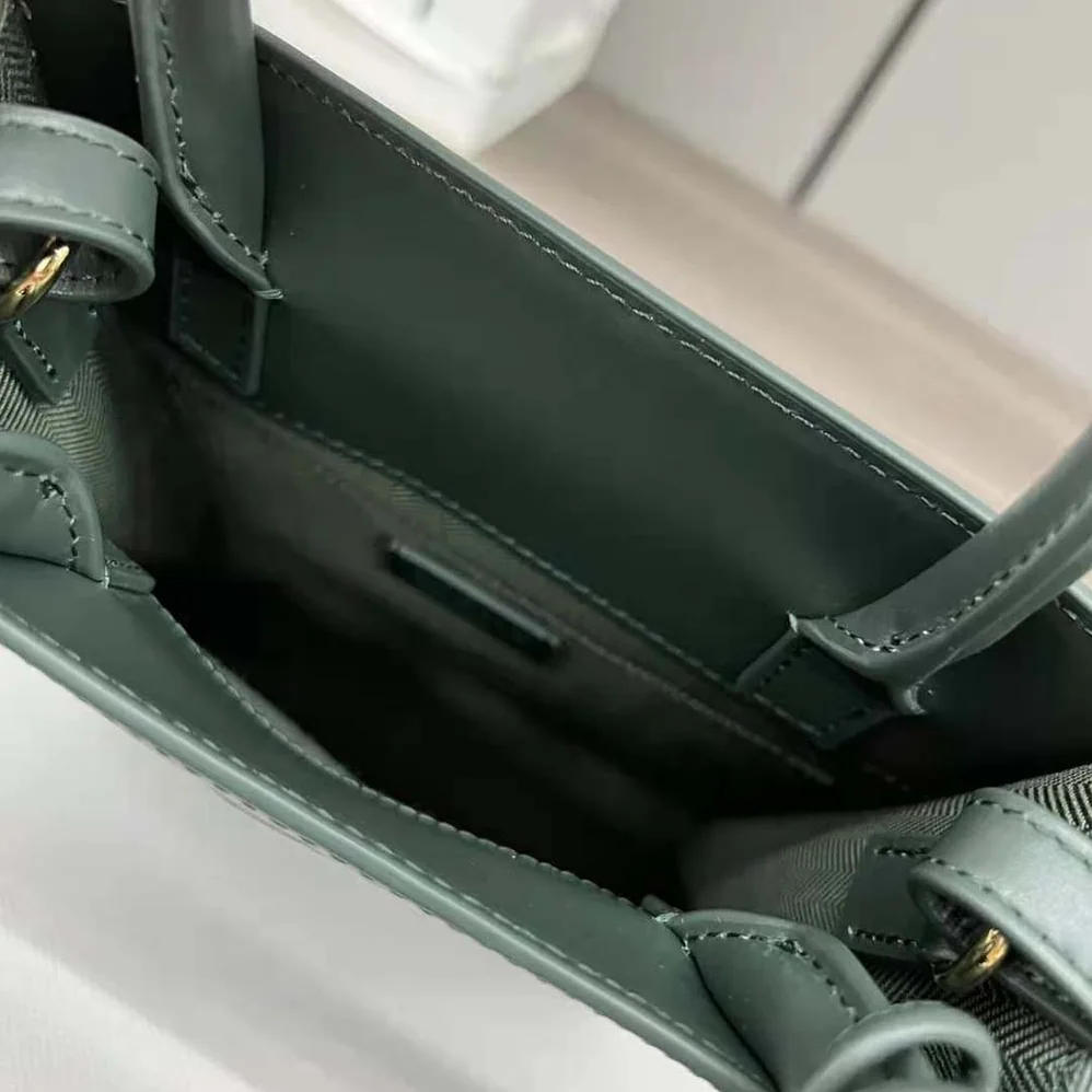 Loewe Standard A5 Tote in Sleek Calfskin for Women in Green Loewe Standard A5 Tote in Sleek Calfskin for Women in Green
