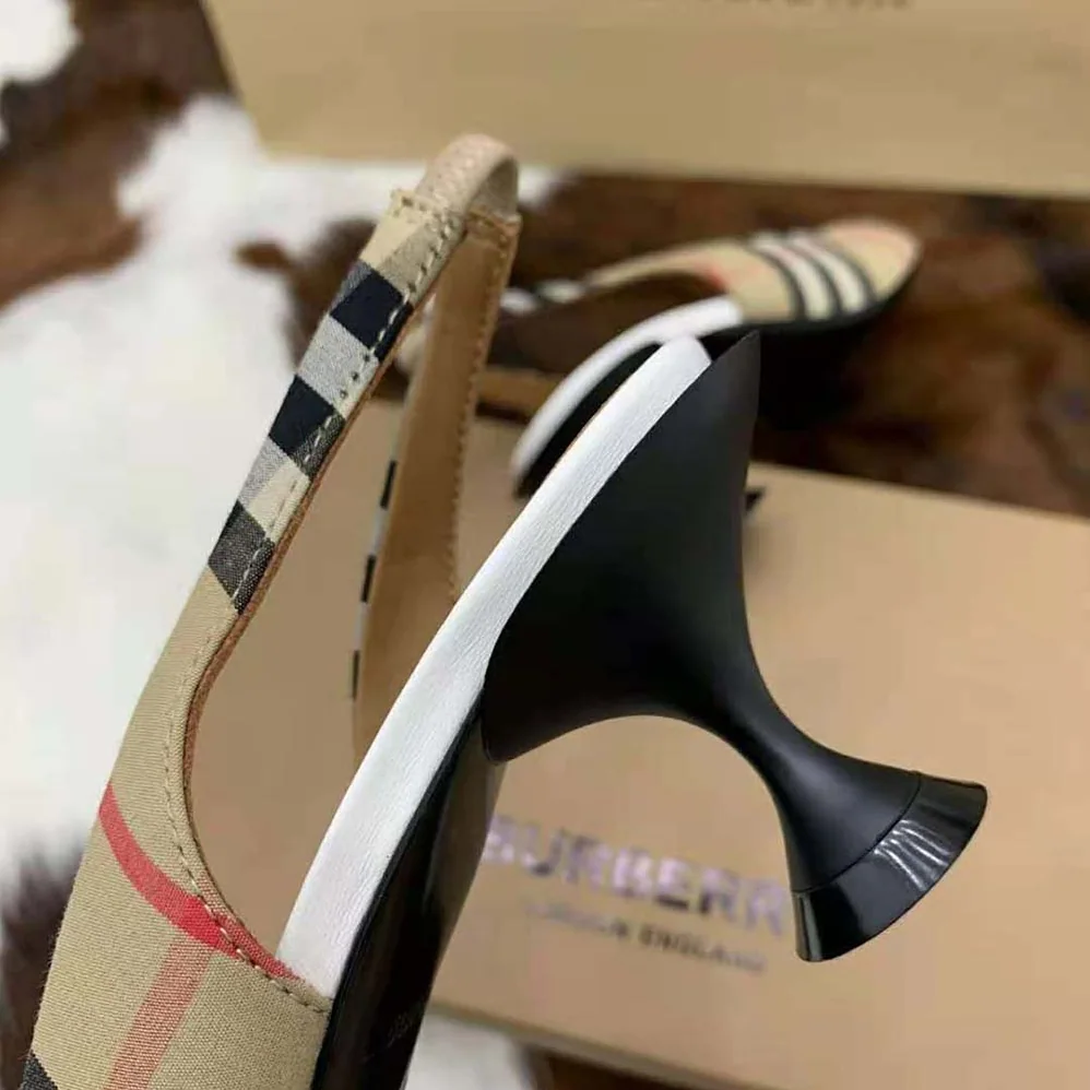 Burberry Vintage Check Slingback Pumps for Women
