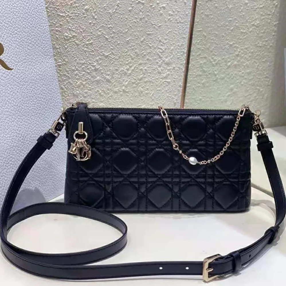 Dior Miss Dior Midi Mini Bag Black Cannage Lambskin for Women Dior Miss Dior Midi Mini Bag Black Cannage Lambskin for Women