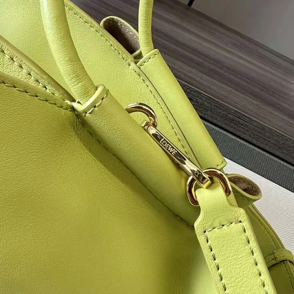Loewe Small Paseo Bag in Shiny Nappa Calfskin for Women in Yellow Loewe Small Paseo Bag in Shiny Nappa Calfskin for Women in Yellow
