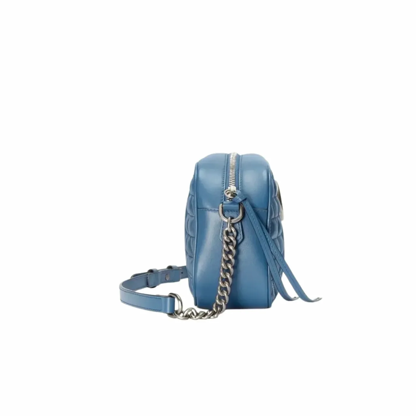 Gucci Marmont Matelasse Shoulder Bag in Blue Palladium Hardware Gucci Marmont Matelasse Shoulder Bag in Blue Palladium Hardware