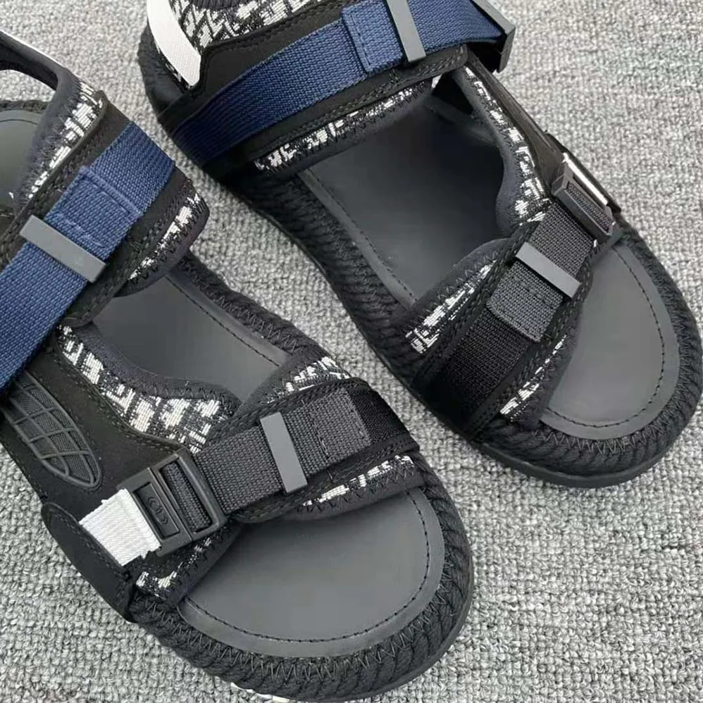 Dior Atlas Sandal Beige and Black Dior Oblique Jacquard and Black Suede for Women Dior Atlas Sandal Beige and Black Dior Oblique Jacquard and Black Suede for Women