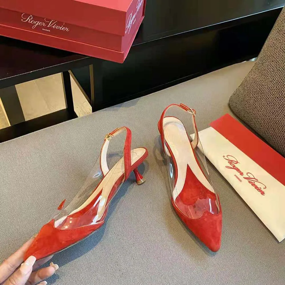 Roger Vivier I Love Vivier Slingback Pumps in PVC for Women in Red