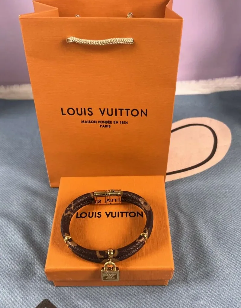 Louis Vuitton Double Bracelet Brown Louis Vuitton Double Bracelet Brown
