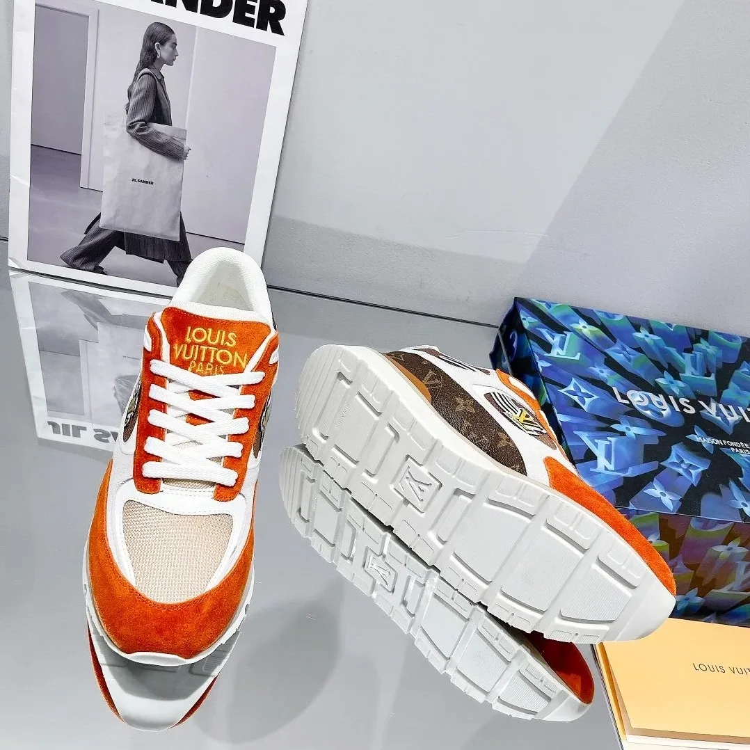 Louis Vuitton Run Away Sneaker Monogram Material Orange Louis Vuitton Run Away Sneaker Monogram Material Orange