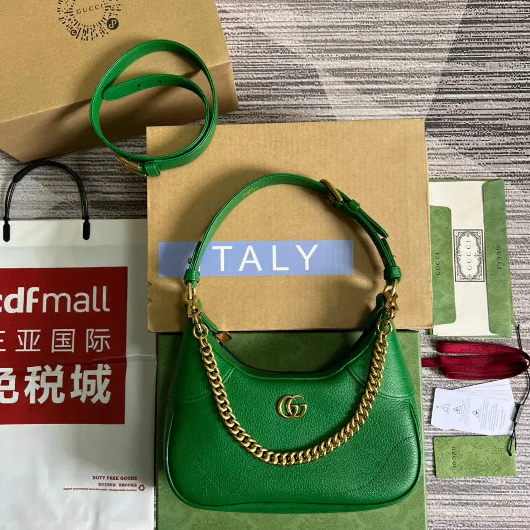 Gucci Aphrodite Small Shoulder Bag Green /
