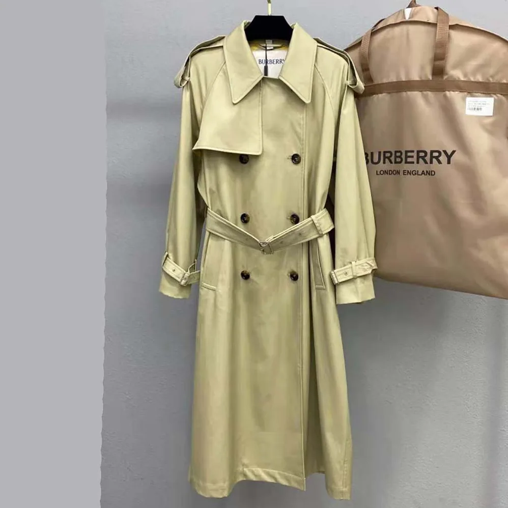 Burberry Long Castleford Trench Coat for Men in Beige Burberry Long Castleford Trench Coat for Men in Beige
